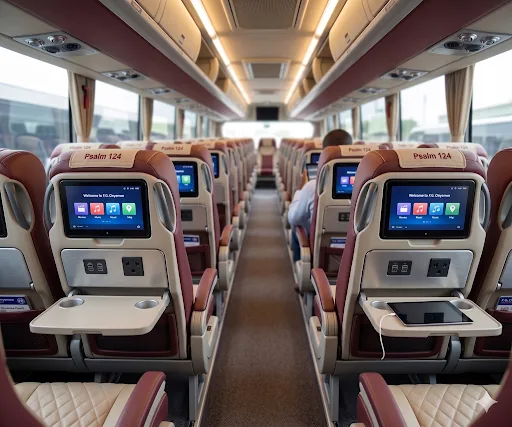 Luxury bus seating